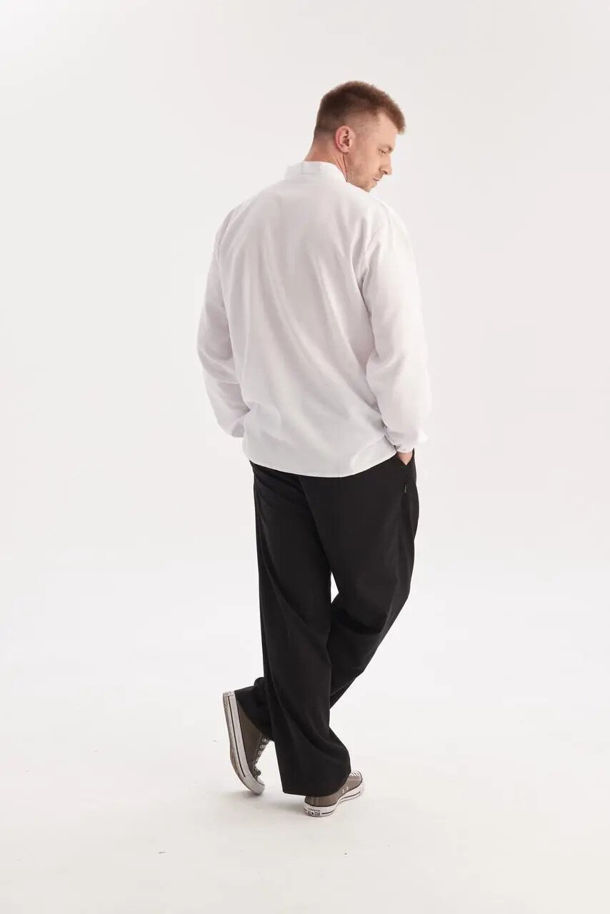 men’s cotton+linen shirt traditional ukrainian vyshyvanka embroidery "zirka" men’s cotton+linen shirt traditional ukrainian vyshyvanka embroidery "zirka"