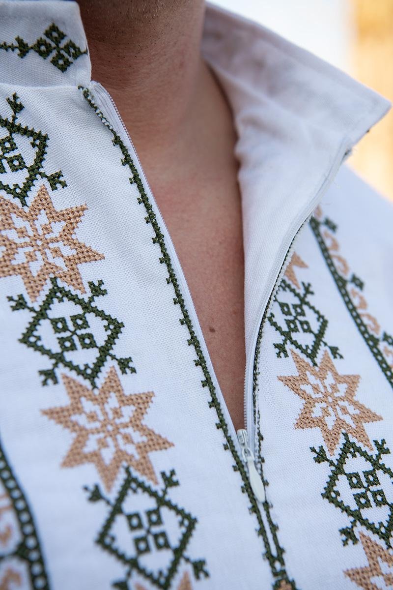 men’s white linen shirt flanker traditional ukrainian vyshyvanka embroidery men’s white linen shirt flanker traditional ukrainian vyshyvanka embroidery