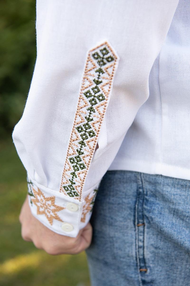 men’s white linen shirt flanker traditional ukrainian vyshyvanka embroidery men’s white linen shirt flanker traditional ukrainian vyshyvanka embroidery