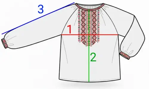 Vyshyvanka measurement guide
