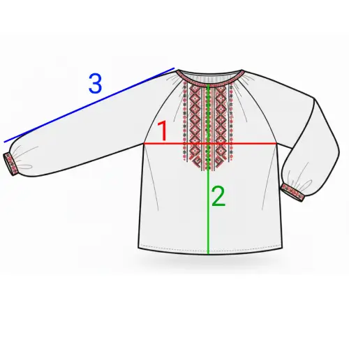 Vyshyvanka measurement guide